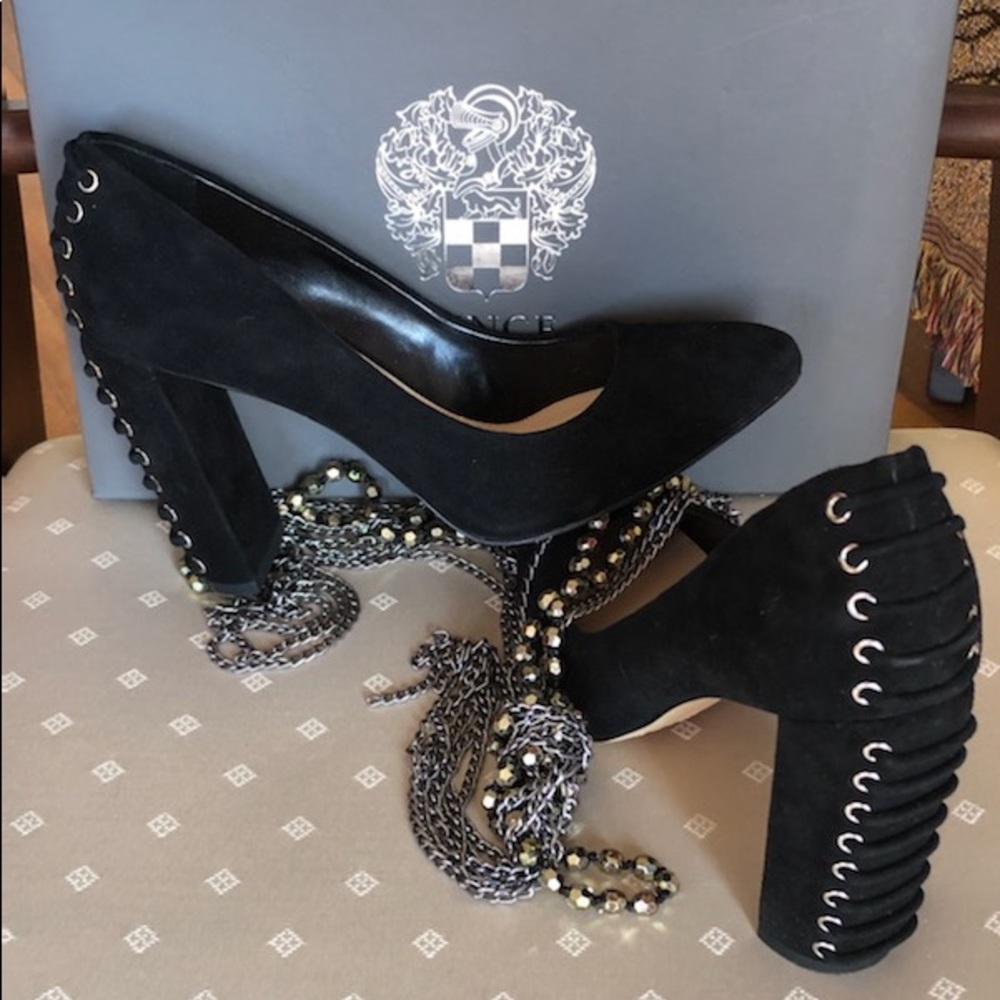 Vince Camuto black heels size 7.5